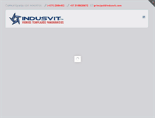 Tablet Screenshot of indusvit.com